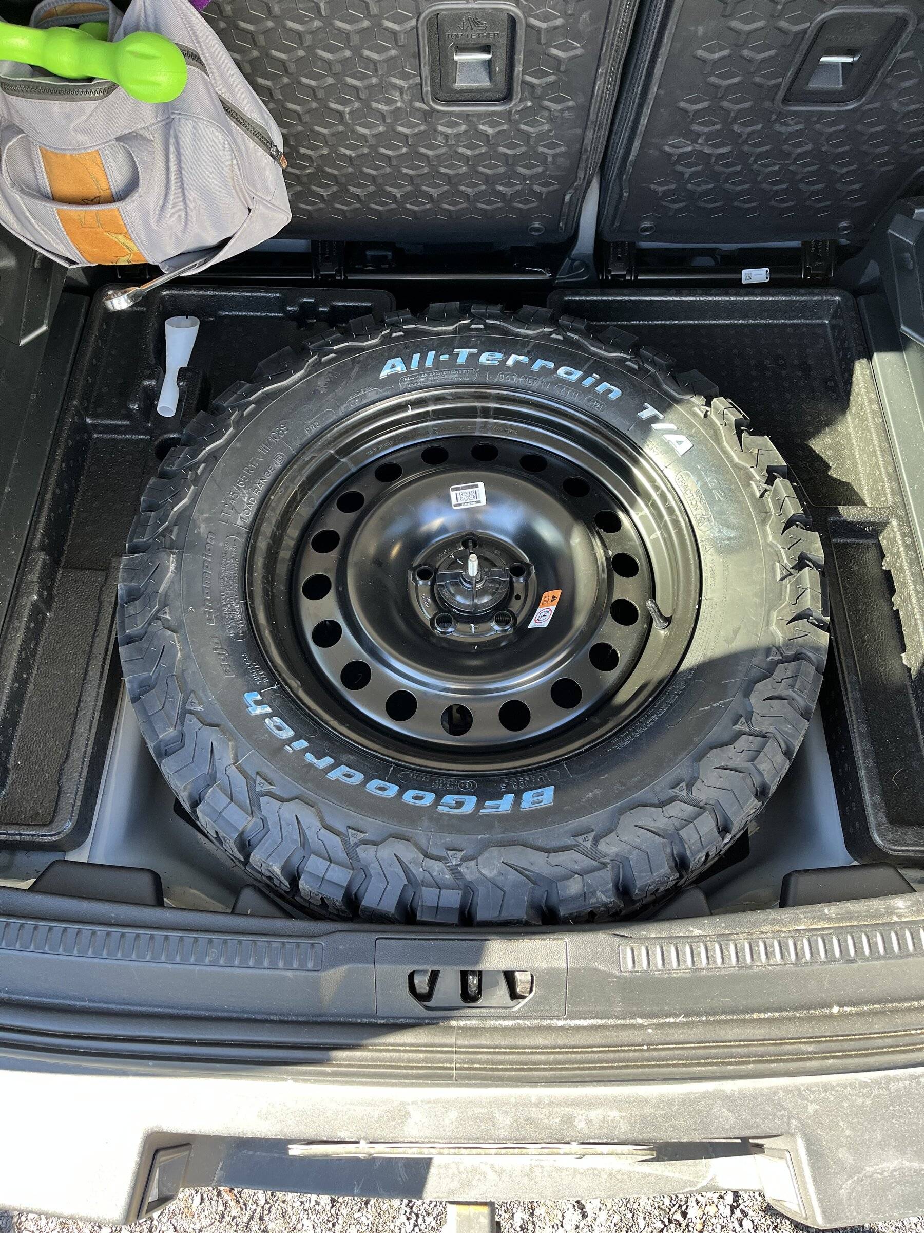 Larger tires on the spare? Will it fit? how to store it? 2021+ Ford Bronco Sport Forum