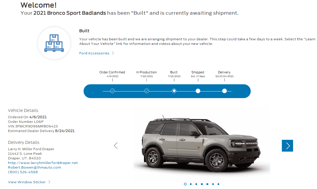 Waiting room Page 152 2021+ Ford Bronco Sport Forum