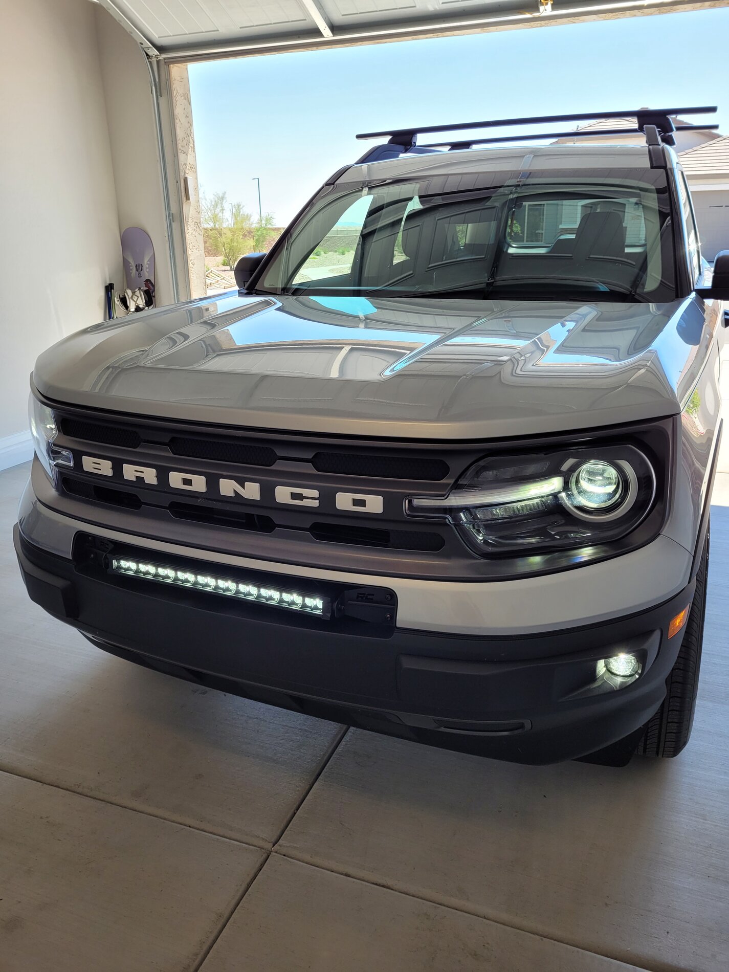 Ford Bronco Sport Installed the Rough Country 20 inch LED Bumper Light Bar 20210823_124919
