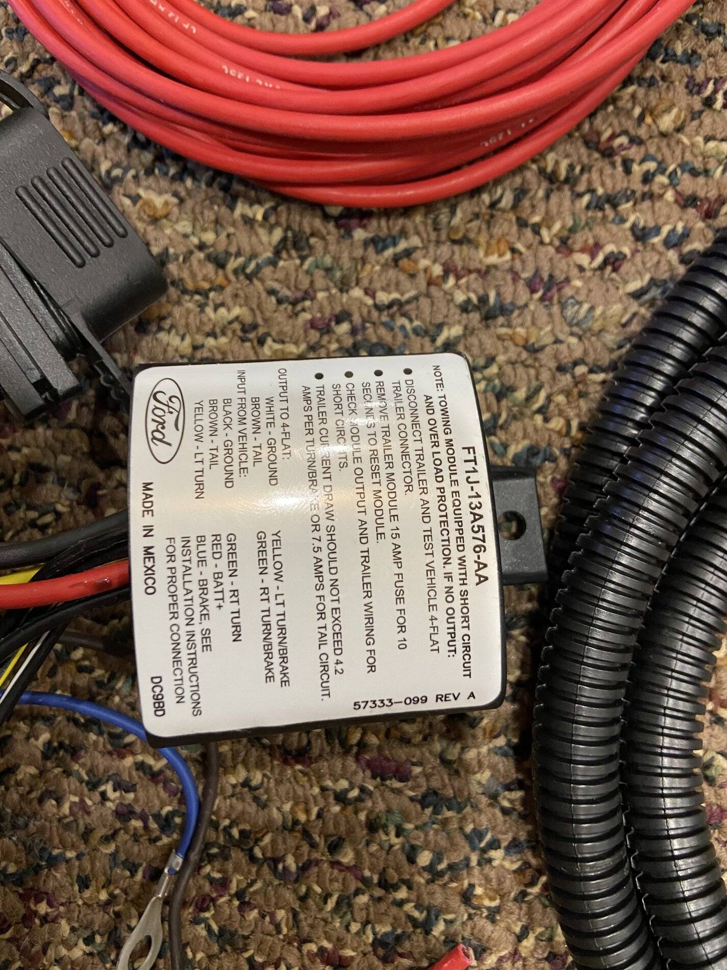 2023 Ford Bronco Trailer Hitch Wiring Harness