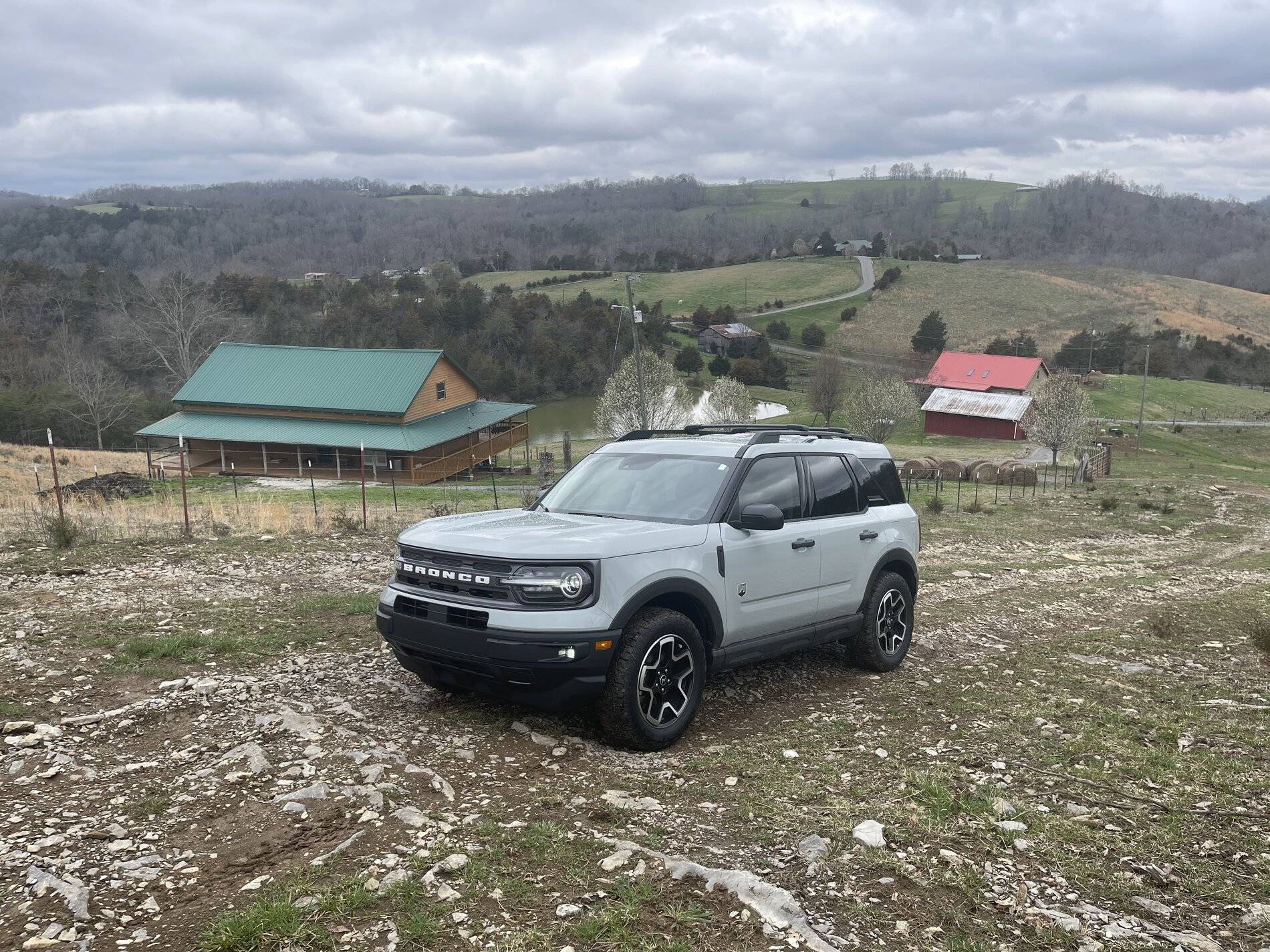The bronco sport rides real good with bigger tires 245 18 Goodyear