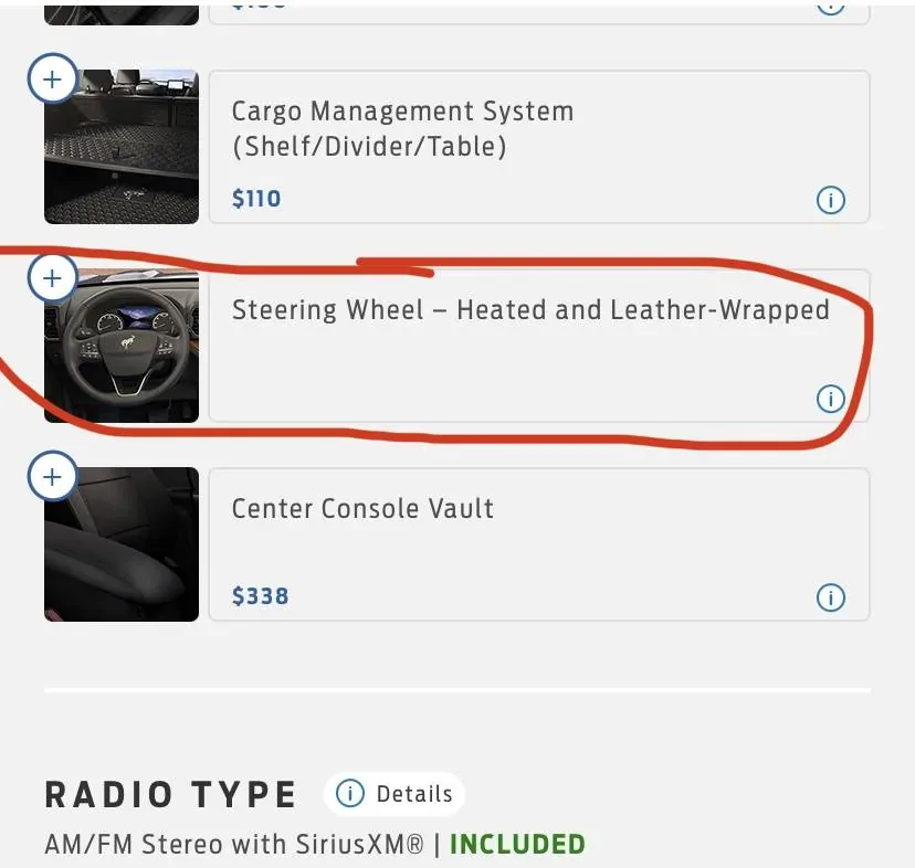 Need quick favor Show me heated steering wheel? Page 2 2021+ Ford