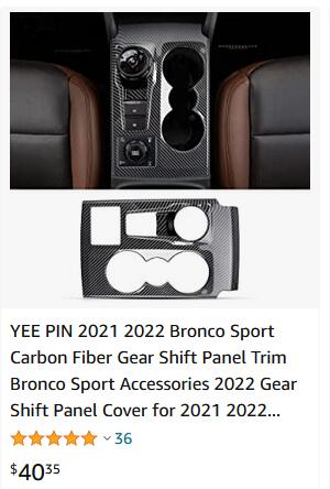 Ford Bronco Sport Auto Accessories For Bronco Sport 78969999