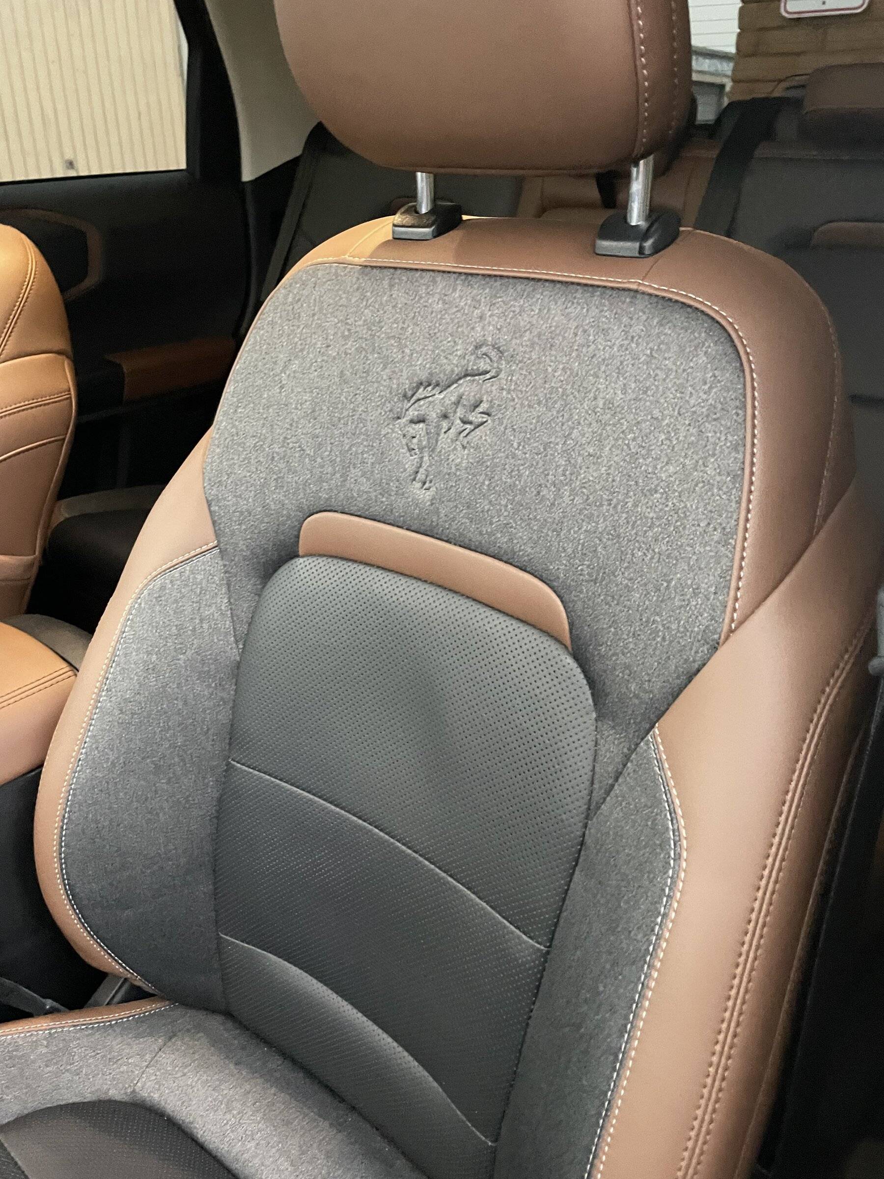 Leather wrapped Roast Interior differences 2021+ Ford Bronco Sport