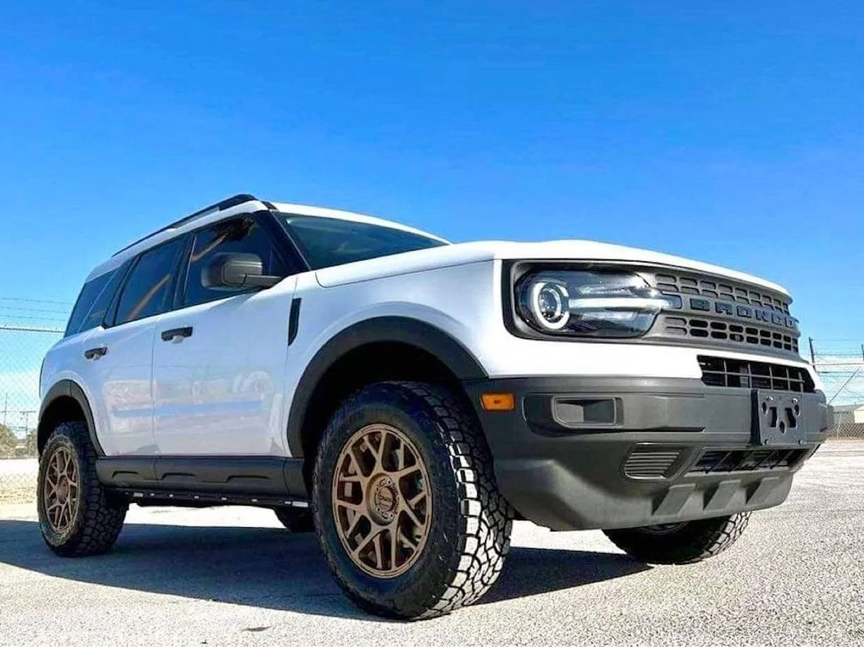 2022 Ford Bronco Ready Lift, KMC wheels, and Toyo AT3 added 2021