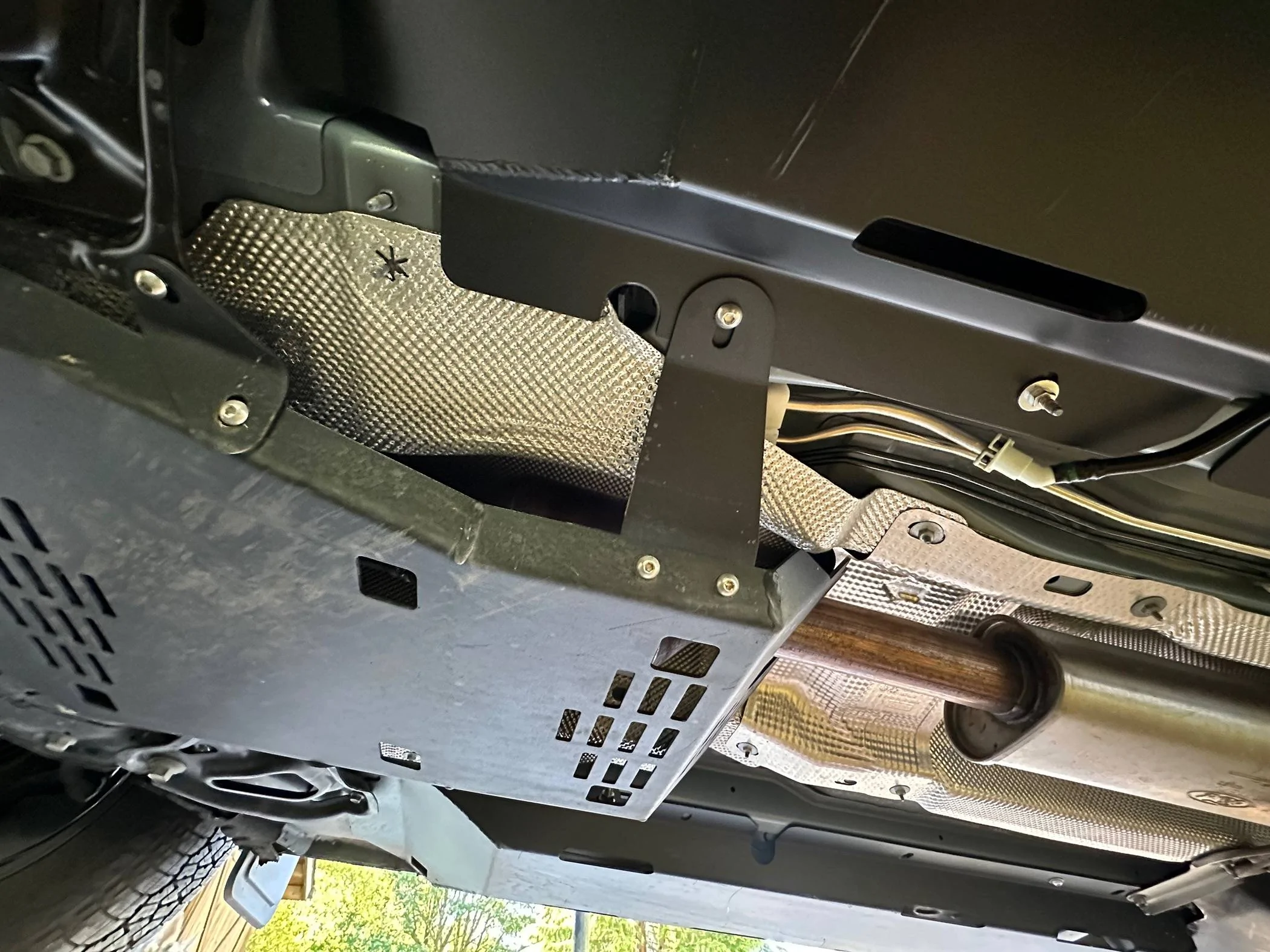 Cat guard (prevent catalytic converter theft) and sliders skid plates