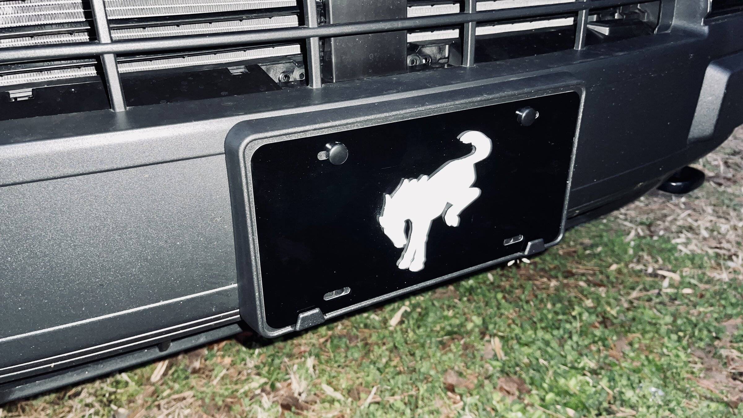 Made me a front license plate for my Badlands. 2021+ Ford Bronco Sport Forum