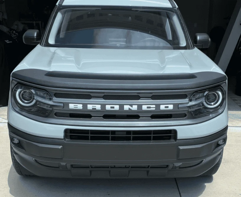 Installed the Bronco Sport Aeroskin II Textured Hood Deflector 2021