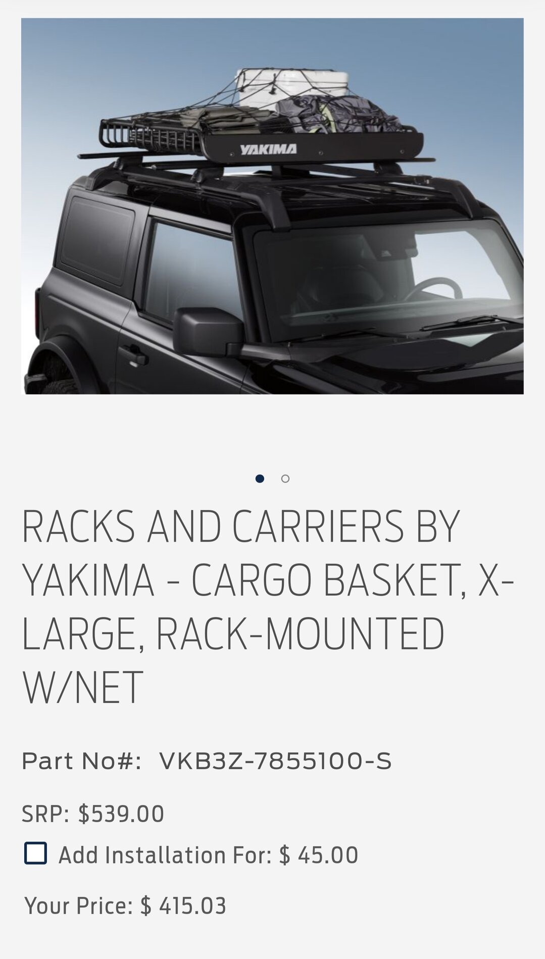 Ford Bronco Sport Who's got this Yakima cargo basket? Help Screenshot_20210614-155032_Chrome