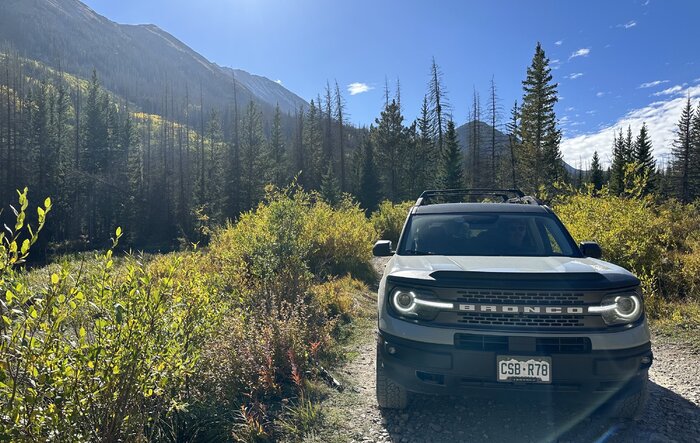 Billings Lake Trail to  North Fork Reservoir Colorado in Bronco Sport Badlands