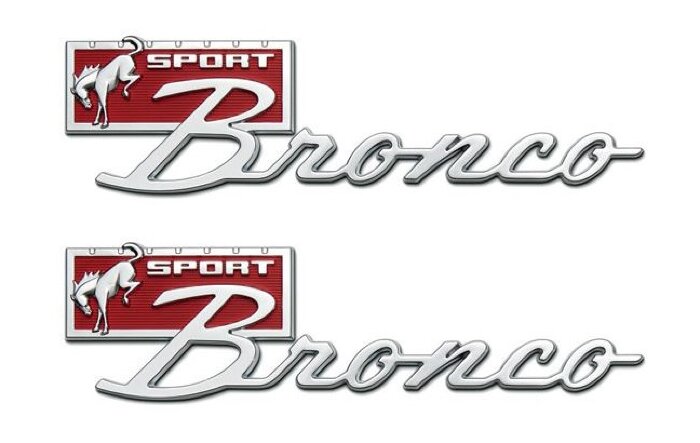 Heritage Bronco Sport Script Fender Badge Kit now available