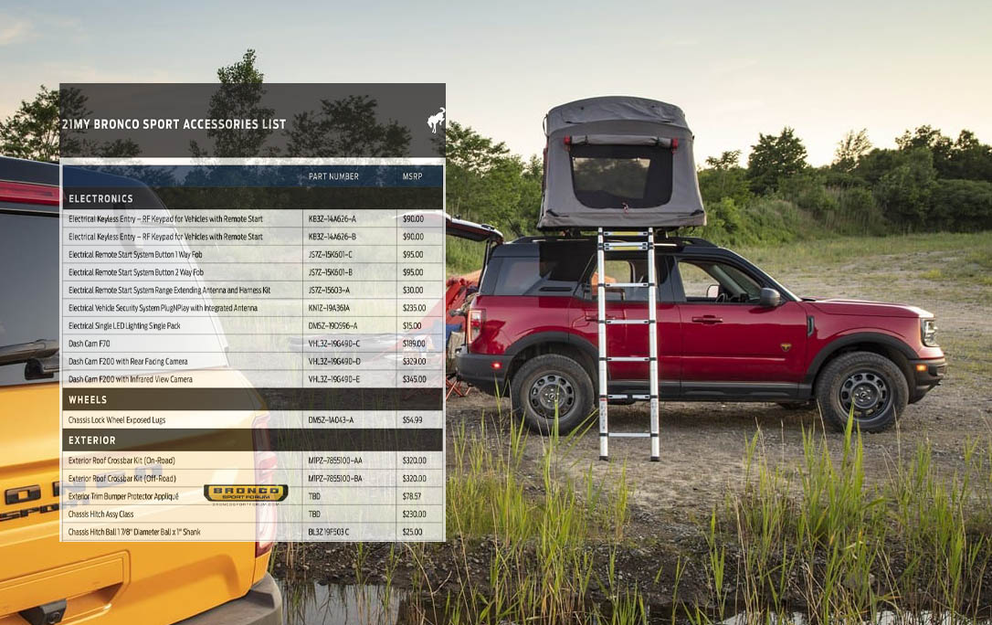 2021 ford bronco sport accessories deals