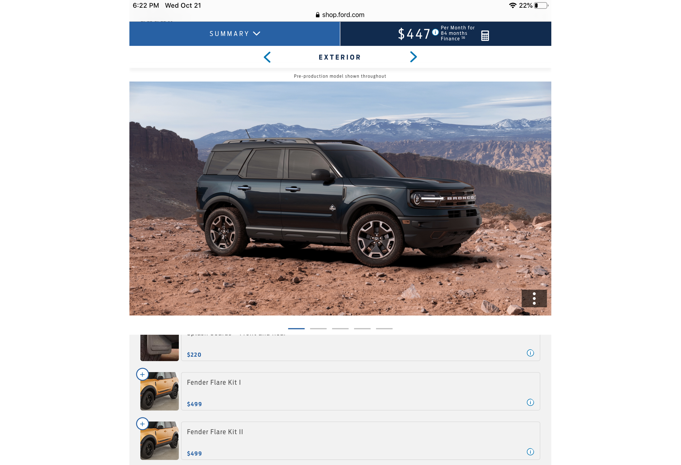 Build & Price Updated With More Options i.e. Fender Flare Kit. Sans
