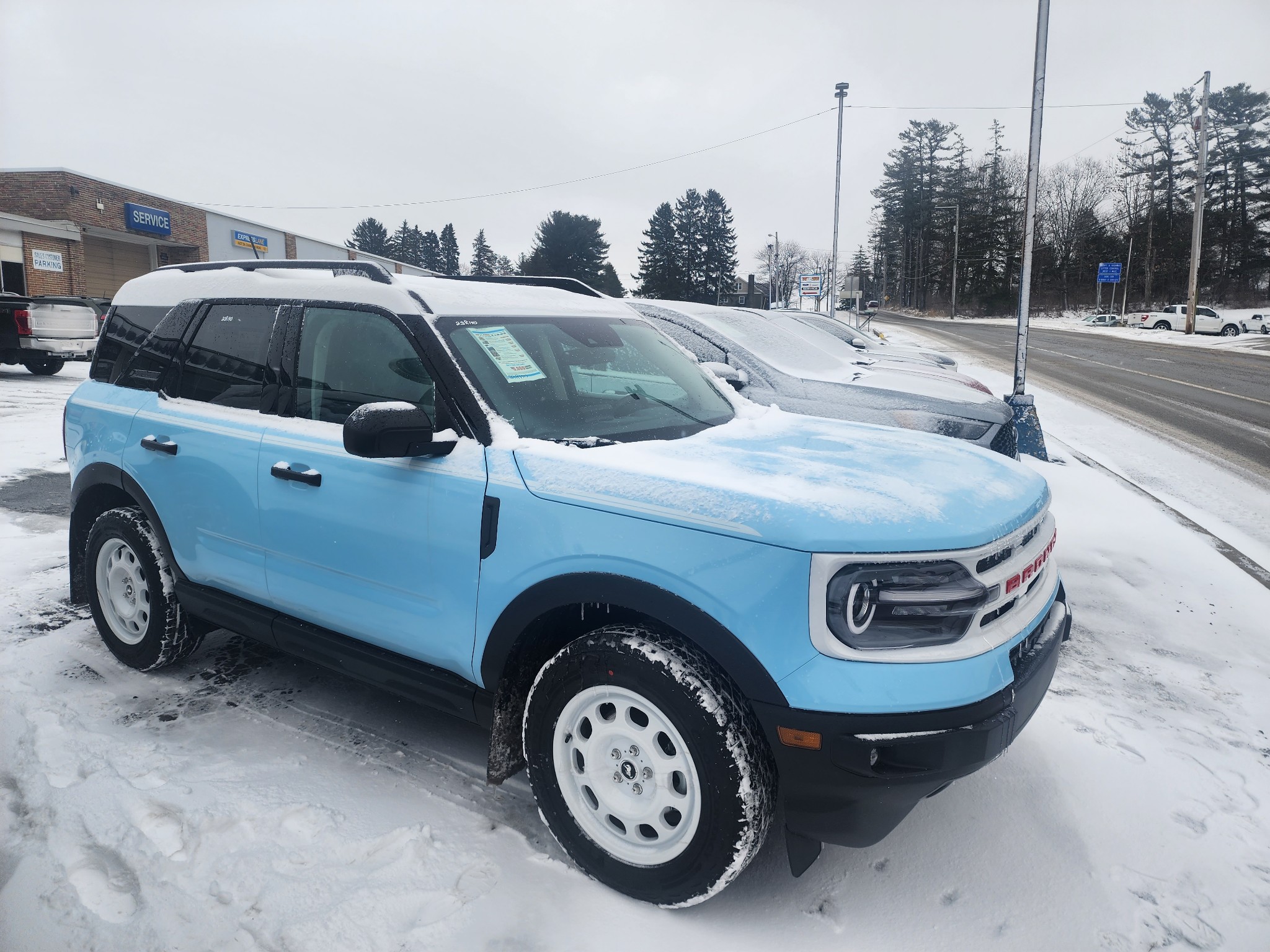Seen my first Bronco Sport Heritage in Robin's Egg Blue 2021+ Ford